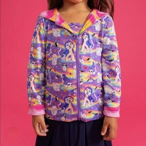 Posh Peanut Lisa Frank Tikanni Reversibile Jacket 3T/4T NWT